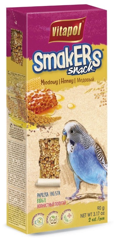Vitapol Smakers Miodowy Dla Papużki Falistej 2szt