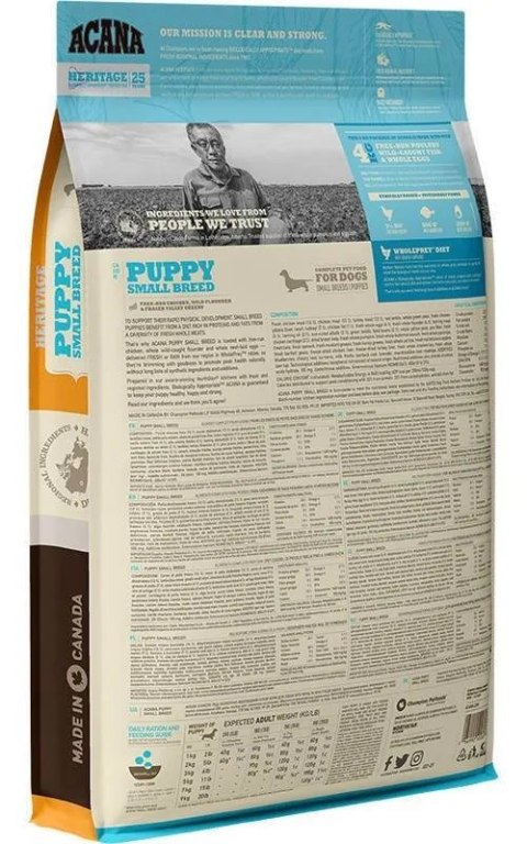 Acana Heritage Puppy Small Breed 6kg