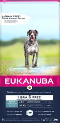 Eukanuba Adult Large Grain Free Łosoś 12kg