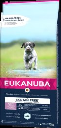 Eukanuba Puppy&Junior Large Breeds Grain Free Łosoś 12kg