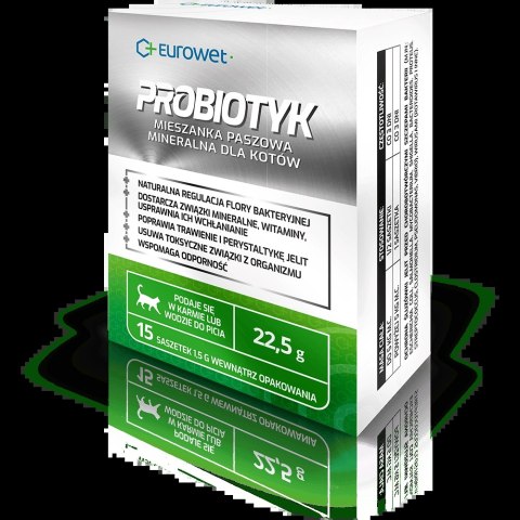 Eurowet Probiotyk W Saszetkach Dla Kotów 15x1,5g