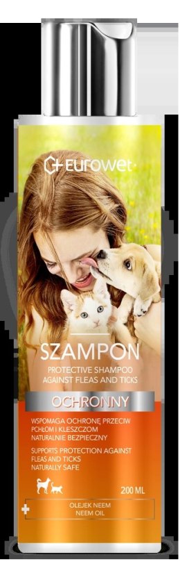Eurowet Szampon Ochronny Przeciw Pchłom I Kleszczom 200ml