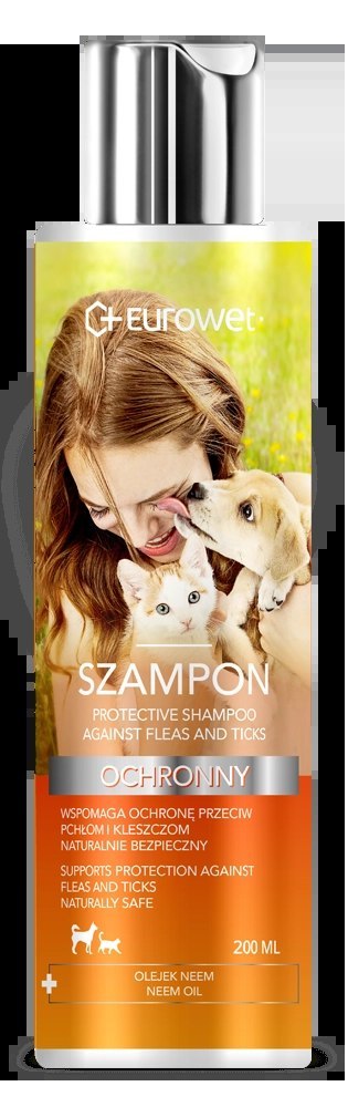 Eurowet Szampon Ochronny Przeciw Pchłom I Kleszczom 200ml