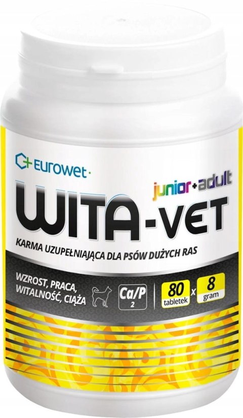 Eurowet Wita-Vet Junior+Adult 8g 80tab