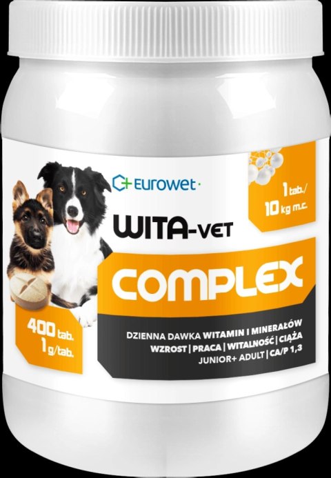 Eurowet Wita-Vet Junior +Aldut 400tab