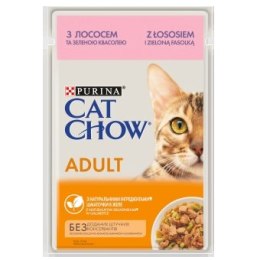 Purina Cat Chow Adult Łosoś I Zielona Fasolka 85g