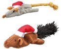 Trixie Zestaw Świątecznych Pluszowych Maskotek Mysz I Wiewiórka Dla Kota