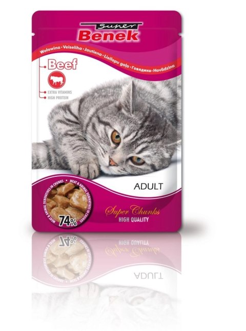 CERTECH-SUPER BENEK Adult Cats Wołowina 100g