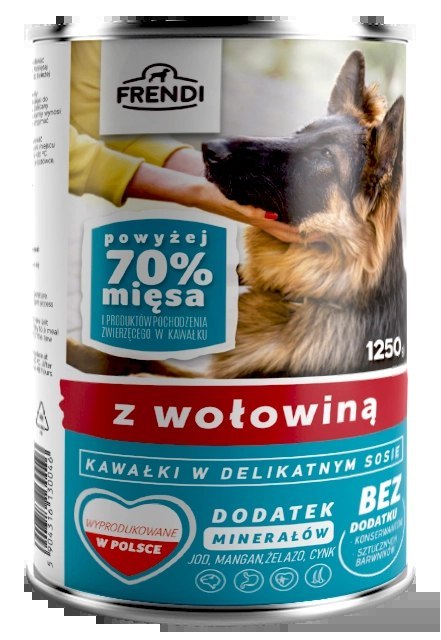 Frendi Kawałki W Delikatnym Sosie Z Wołowiną 1250g