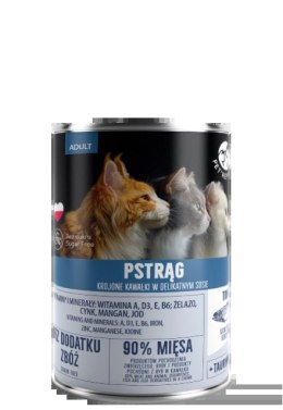 PetRepublic Pstrąg Krojone Kawałki W Delikatnym Sosie 400g