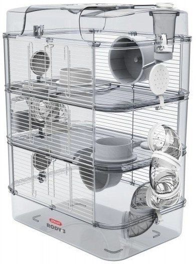 Zolux Klatka Rody3 Trio 41x27x53cm Biała