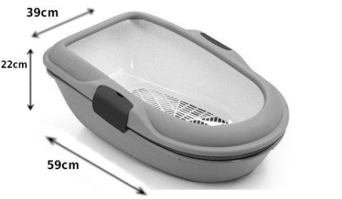 Zolux Kuweta Furba Sitkiem Brązowo-Zielona 39x59x22cm