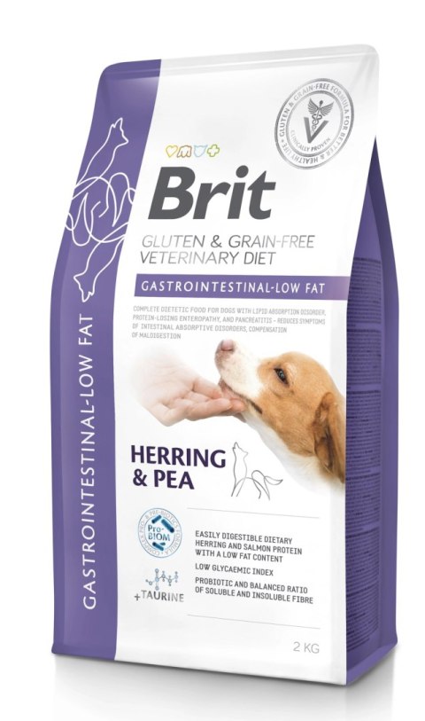 Brit GF Veterinary Diets Dog Gastrointestinal-Low Fat 2kg