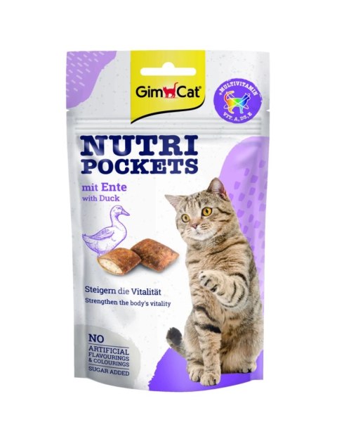 GIMCAT NUTRI POCKETS Przysmak z kaczką 60g