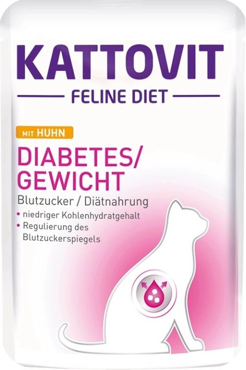 Kattovit Diabetes/Gewicht Kurczak 85g