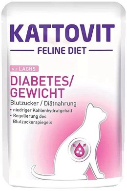 Kattovit Diabetes/Gewicht Łosoś 85g