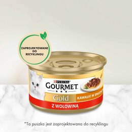 Purina Gourmet Gold Sauce Delight z wołowiną 85g