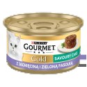 Purina Gourmet Gold Savoury Cake z jagnięciną i zieloną fasolką 85g