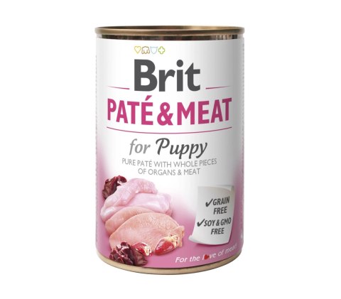 Brit Pate & Meat Puppy Kurczak Z Indykiem 400g