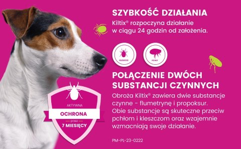 Bayer Kiltix Obroża Na Kleszcze I Pchły Dla Psa 53cm