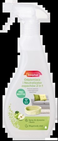 BEAPHAR 2 W 1 Odplamiacz I Neutralizator Zapachów 500ml