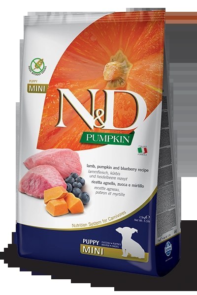 Farmina N&D Pumpkin Grain Free Canine Puppy Mini Lamb&Blueberry 7kg