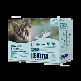 BOZITA Multibox Mięsne I Rybne Kawałki W Sosie 12x85g