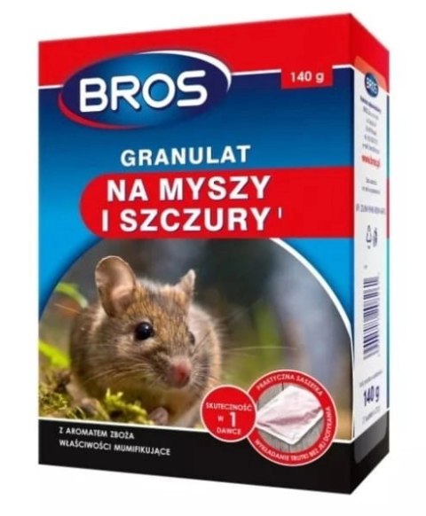 Bros Granulat Na Myszy i Szczury 140g