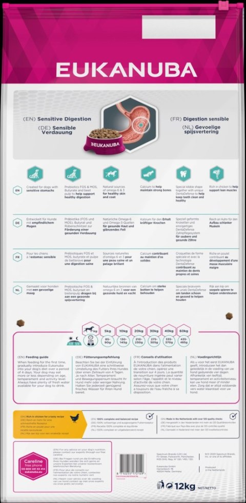 Eukanuba Daily Care Adult Sensitive Digestion 12kg