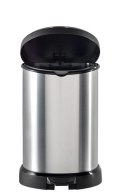 Curver Kosz Na Śmieci Metalizowany Z Pedałem Czarno-Srebrny 20l
