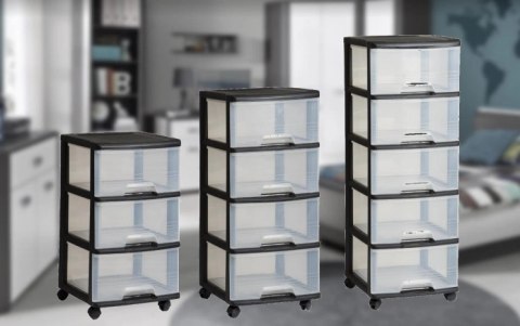 Curver Regał Do Przechowywania Czarny 80l