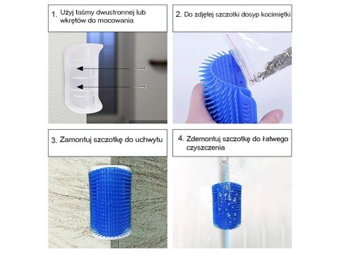 VERK GROUP Narożny Drapak Dla Kota Z Kocimiętką