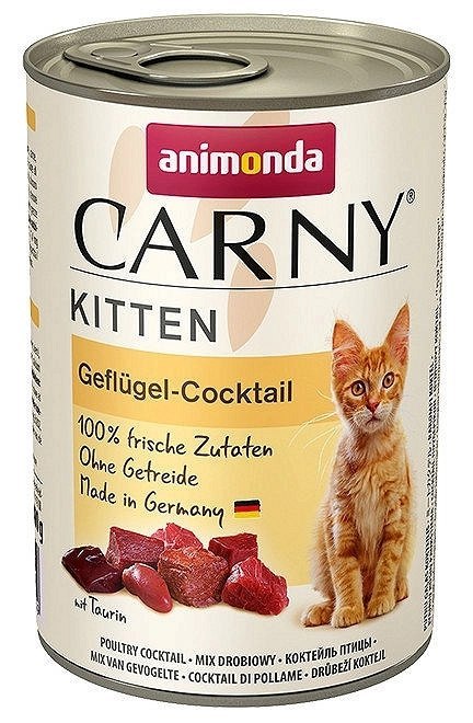 Animonda Cat Carny Kitten Koktajl Drobiowy 400g