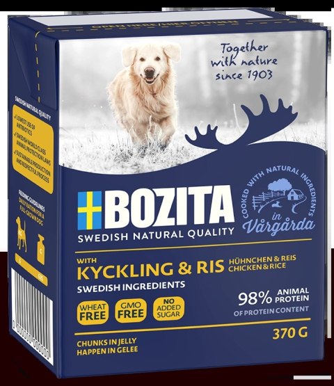 BOZITA Dog Kurczak I Ryż W Galarecie 370g