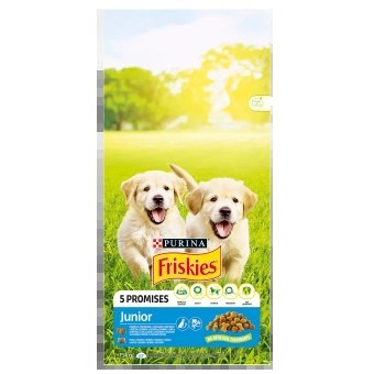 PURINA Friskies Junior Z Kurczakiem Mlekiem I Warzywami 15kg